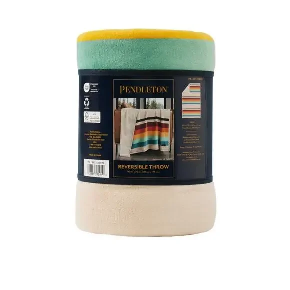 Pendleton Ultra-Soft Plush Throw Blanket — Mount Foraker (50″ × 70″) Brand New - Picture 6 of 8